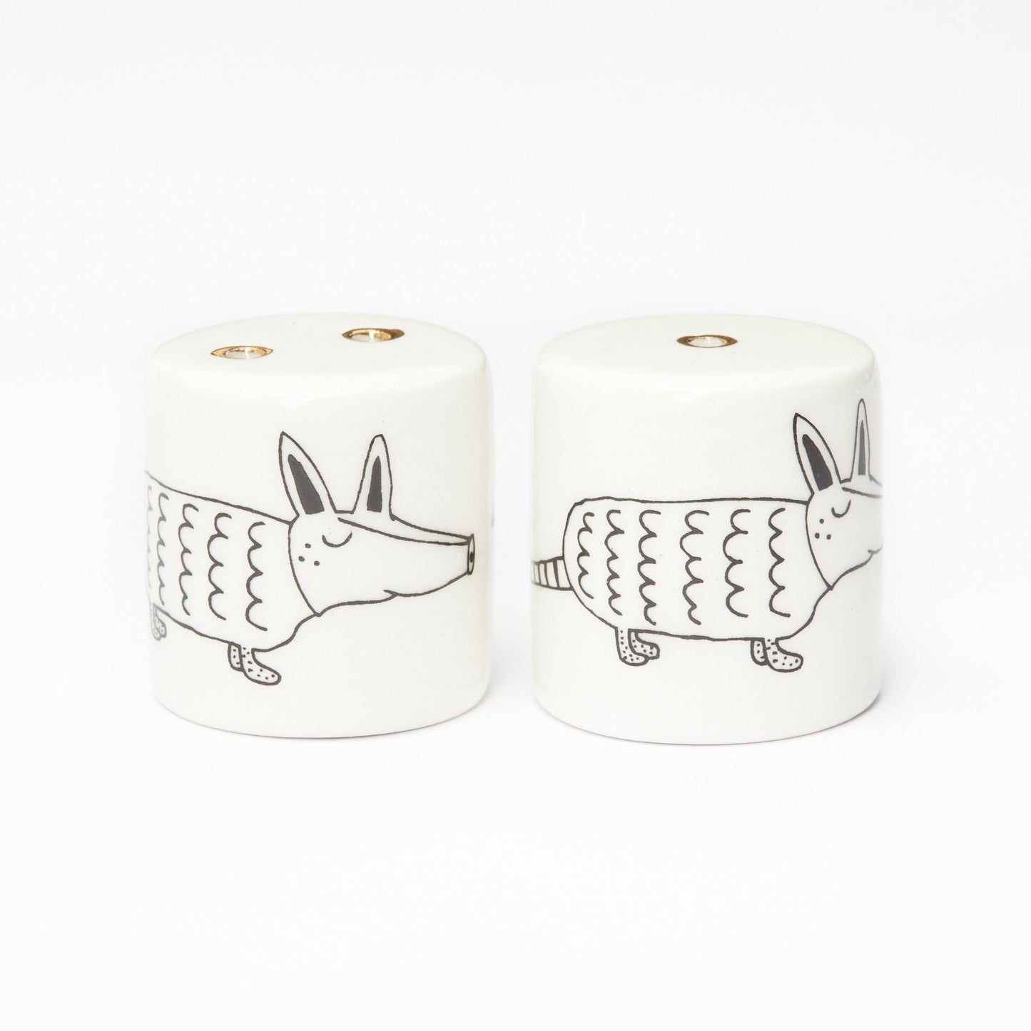 Salt and Pepper Shakers – Armadillo