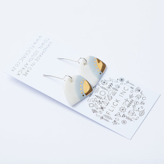 Porcelain Dangle Earrings - Dune and Sky