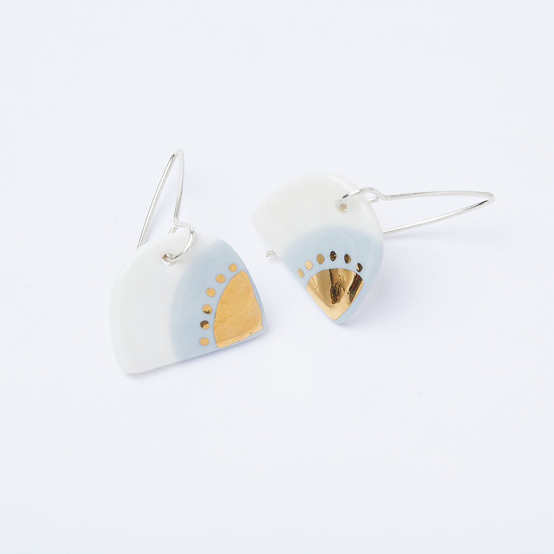 Porcelain Dangle Earrings - Dune and Sky