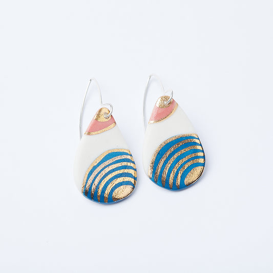 Porcelain Dangle Earrings – Dreamy Amrita