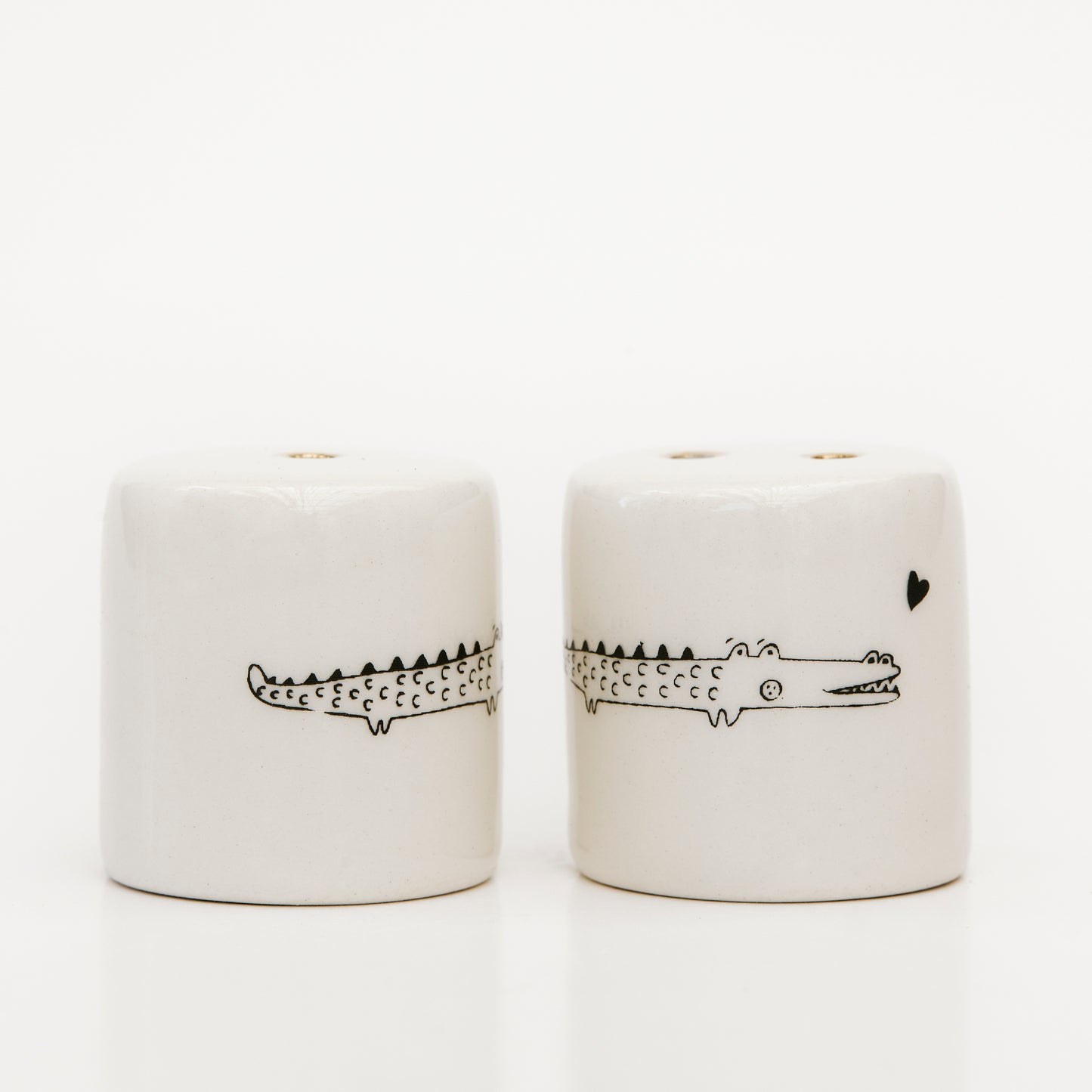 Salt and Pepper Shakers – Crocodile