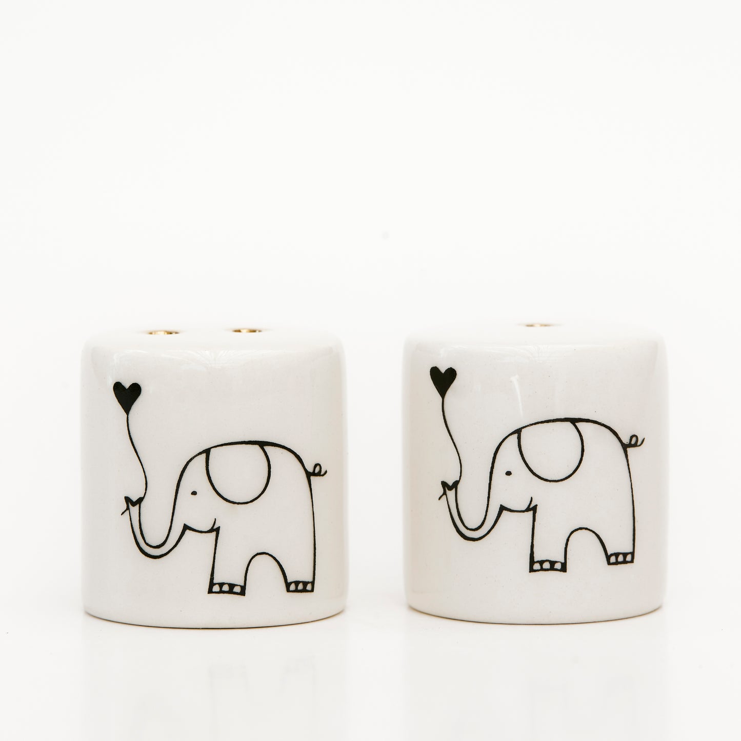 Salt and Pepper Shakers – Elephant’s Heart