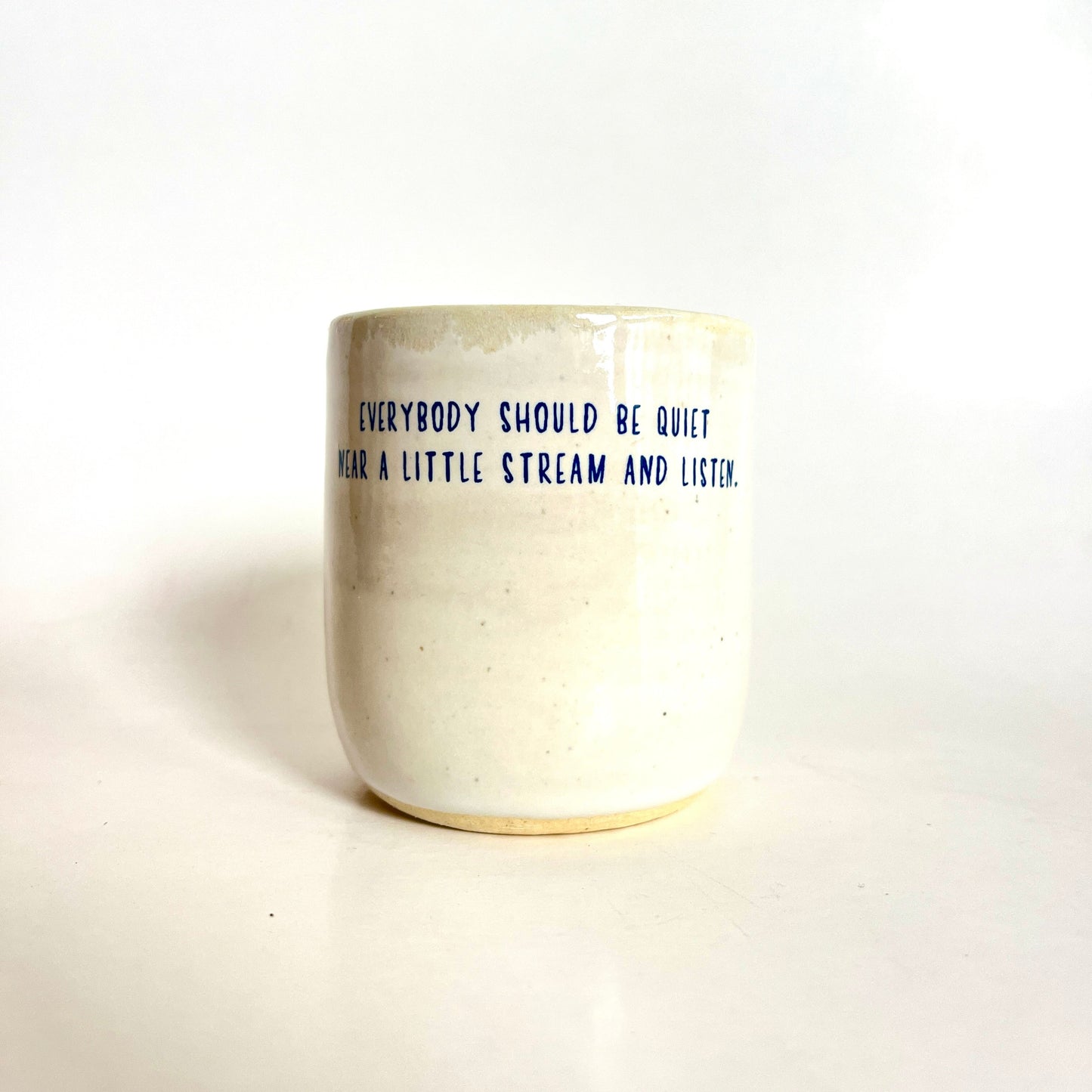 Windhorse Small Espresso Ceramic Cup - Child by Stream & Sendak Quote