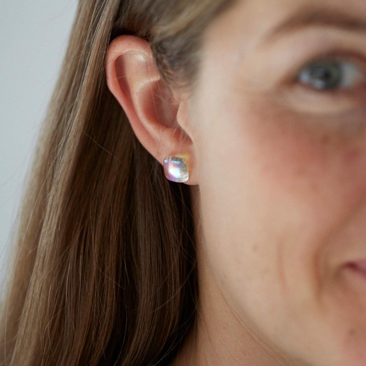 Dichroic Glass Earrings – Flamingo Sky