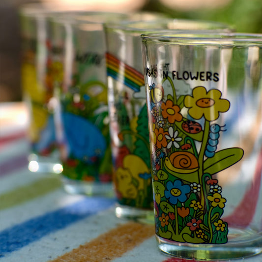 Drinking Glass Set - Words of Joy & Wild Things