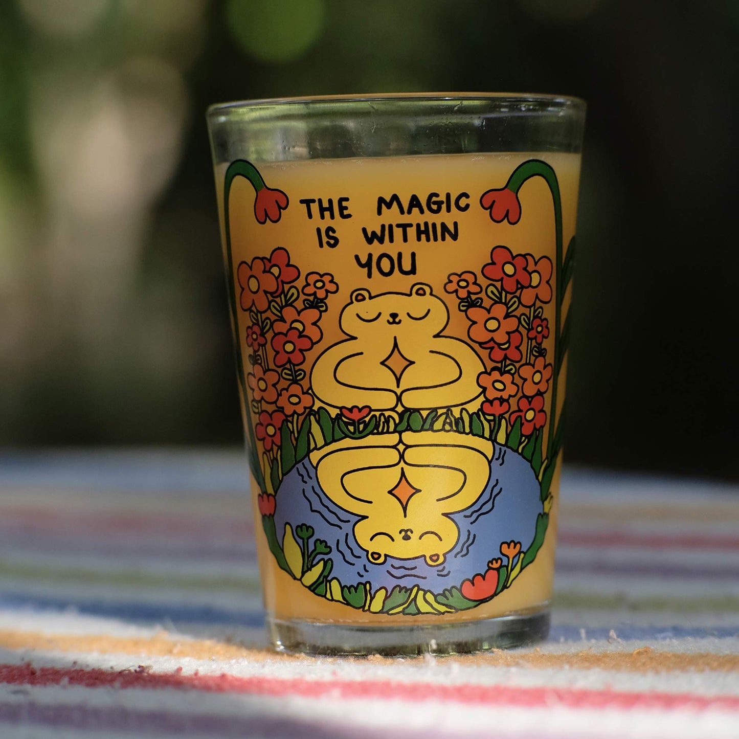 Spark Within Illustrated Drinking Glass