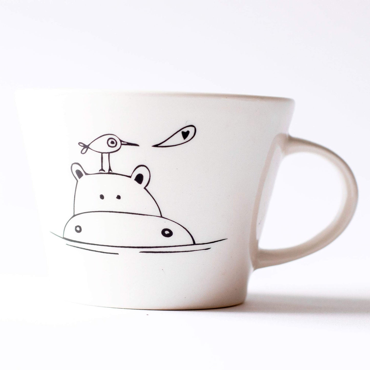 Large Tea Cup – Hippo and Birdy