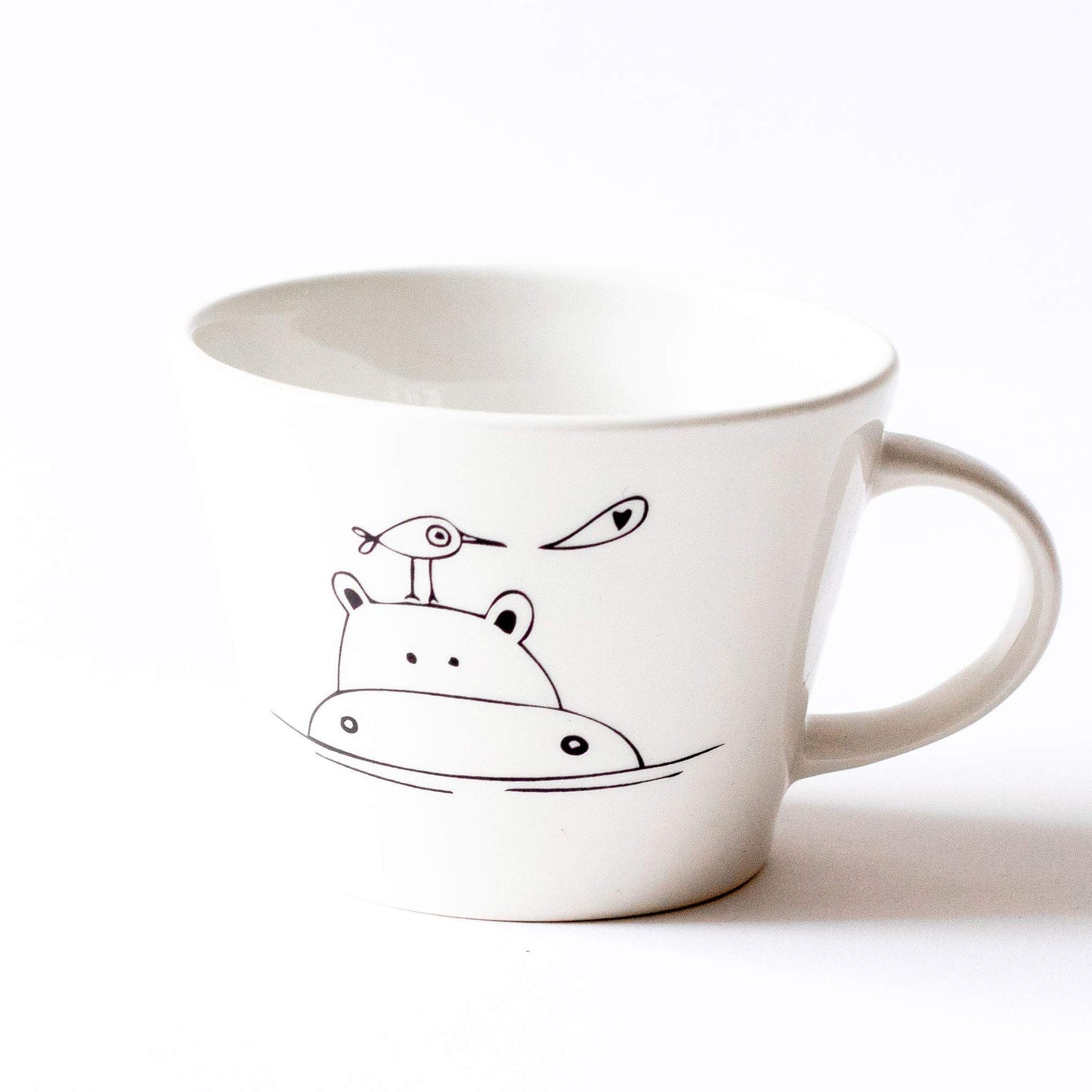 Large Tea Cup – Hippo and Birdy