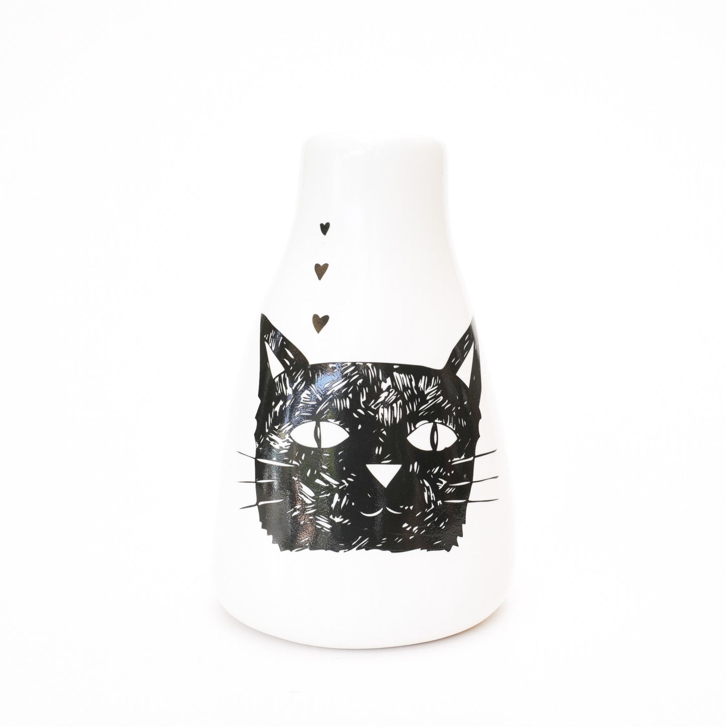 Short Vase – Black Cat Love