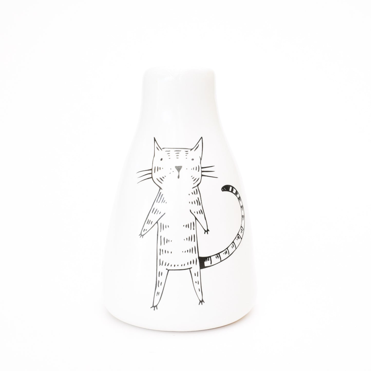 Short Vase – Standing Cat