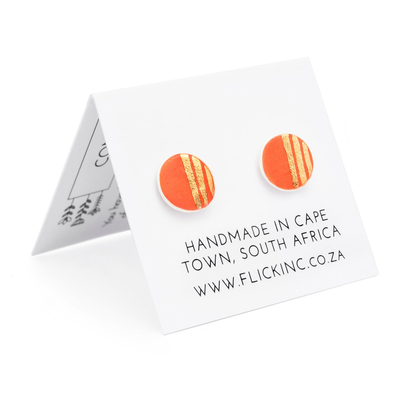 Porcelain Stud Earrings – Solar Flare