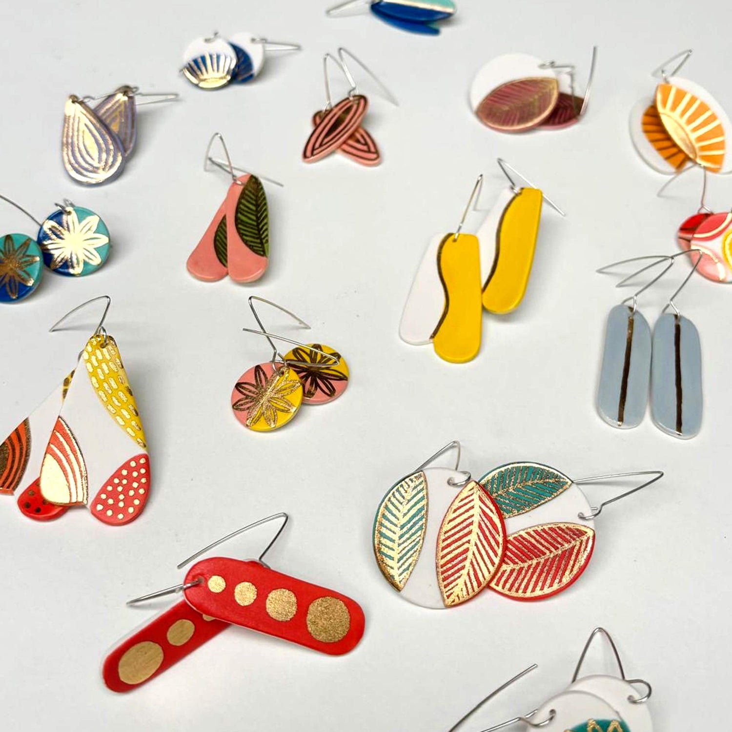 Porcelain Dangle Earrings