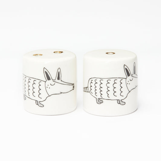 Salt and Pepper Shakers – Armadillo