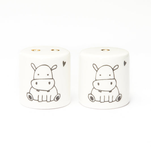 Salt and Pepper Shakers – Baby Hippos