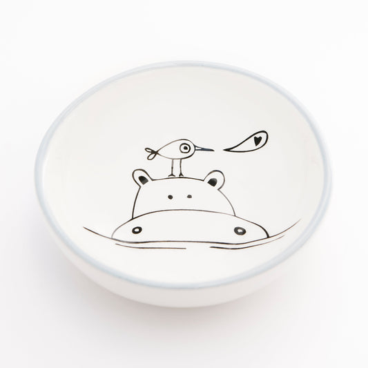 Small Bowl – Hippo and Birdy