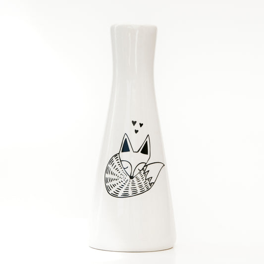 Tall Vase – Sleeping Fox