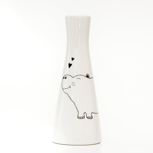 Tall Vase – Happy Hippo