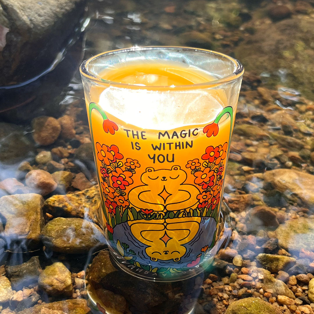 Spark Within Illustrated Drinking Glass