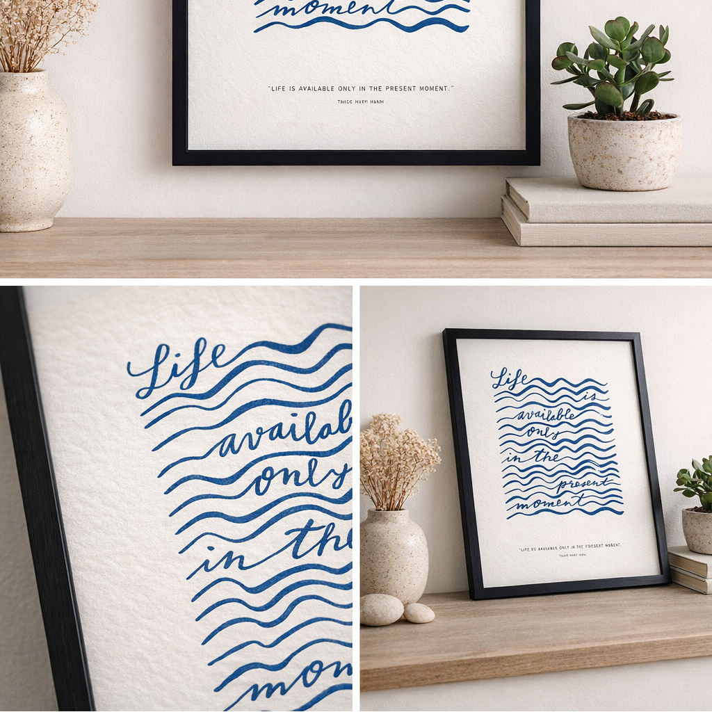 Thich Nhat Hanh Quote Art Print