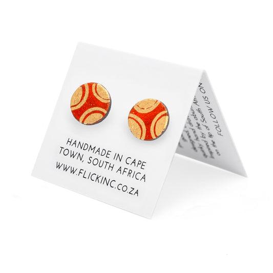 Porcelain Stud Earrings – Desert Swirl
