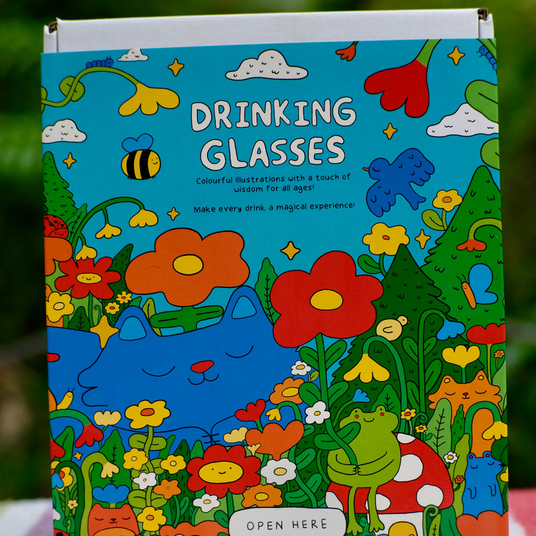 Spark Within Illustrated Drinking Glass
