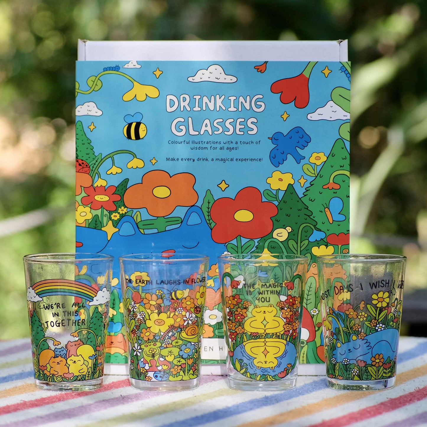 Spark Within Illustrated Drinking Glass