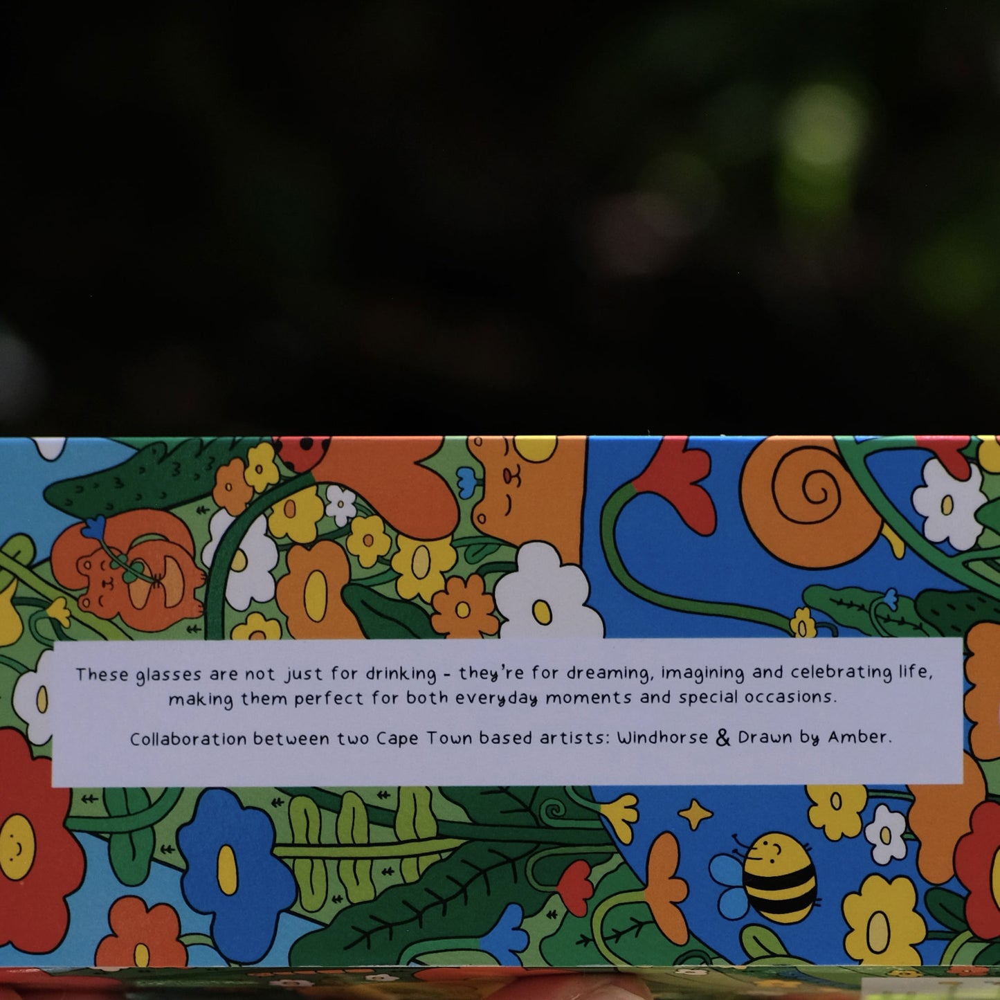 Drinking Glass Set - Words of Joy & Wild Things