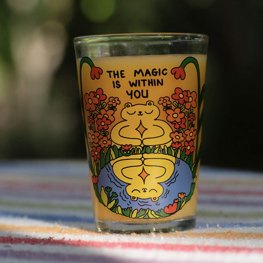 Spark Within Illustrated Drinking Glass