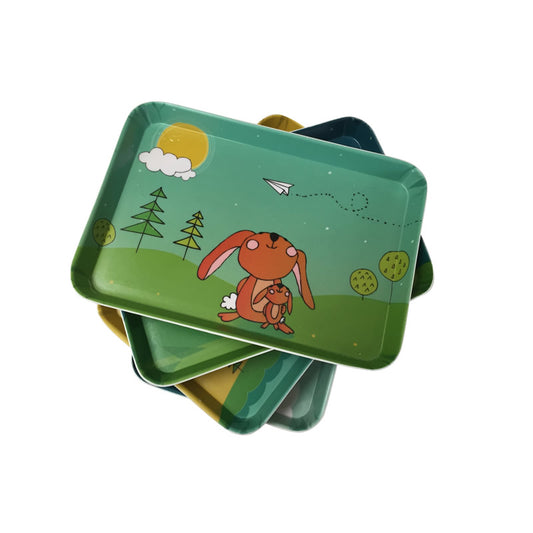 Kids Snack Tray – Bear Day Dreaming | Melamine Toddler Tray